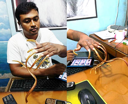 হাতের নখ কাটেনি ২৫ বছর রকমারি