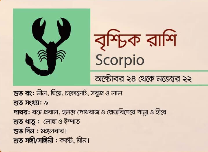 কেমন যাবে ২০১৯ > বৃশ্চিক রাশি