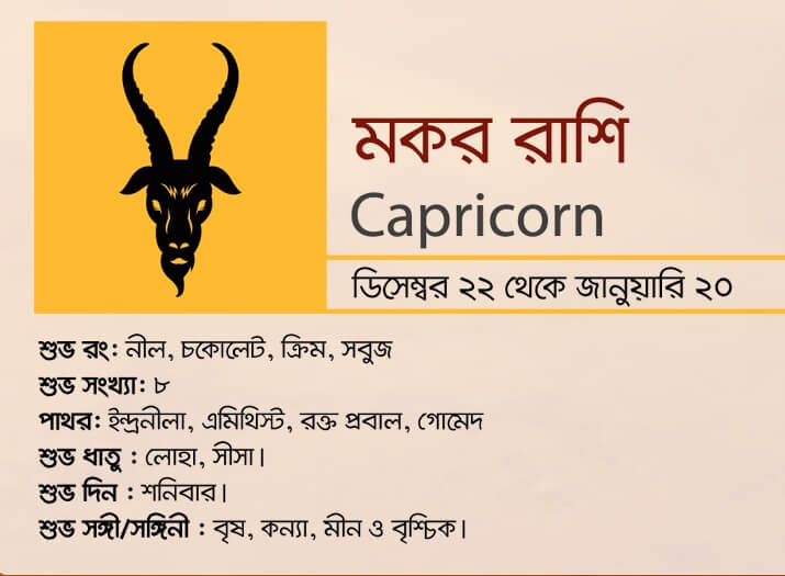 কেমন যাবে ২০১৯ > মকর রাশি