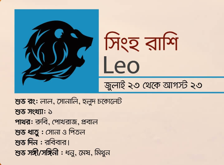 কেমন যাবে ২০১৯ > সিংহ রাশি
