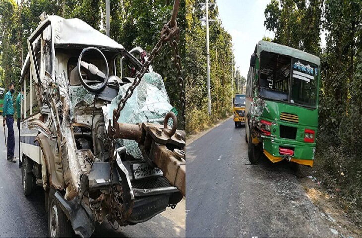 গাজীপুরে বাস-লেগুনা সংঘর্ষে ৫ জন নিহত