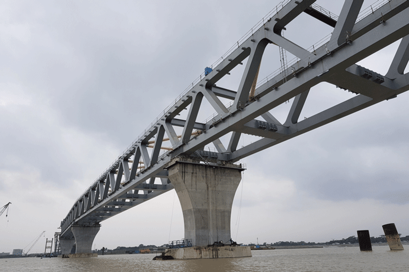 দৃশ্যমান হলো পদ্মাসেতুর ৯০০ মিটার