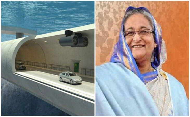 কর্ণফুলি টানেলের খনন কাজ উদ্বোধন